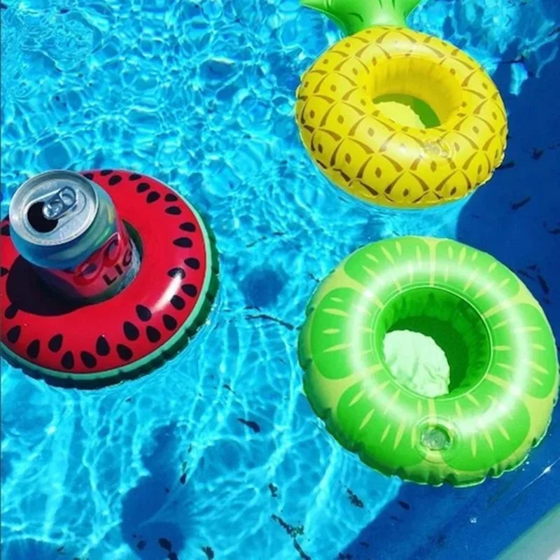 Clearance Inflatable Float Cup Pad Swimming Pool Drink Cup Stand Holder Drink Pool Mat Kids Toy Summer Pool Party Decorations